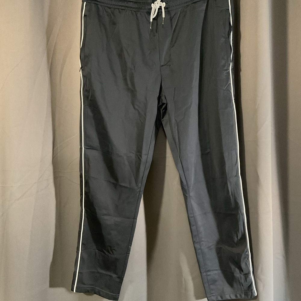 Armani Exchange Navy Blue Pants with White Trim